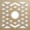 Ekena Millwork Chevron Wood Fretwork Pierced Ceiling Medallion, Hickory, 22"OD x 5 3/4"ID x 3/8"T CMWP22X22X0375CHHI - alternate 1